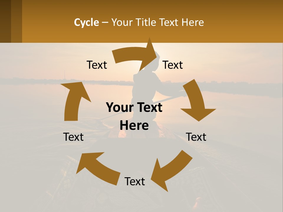 A Person Rowing A Boat On A Body Of Water PowerPoint Template