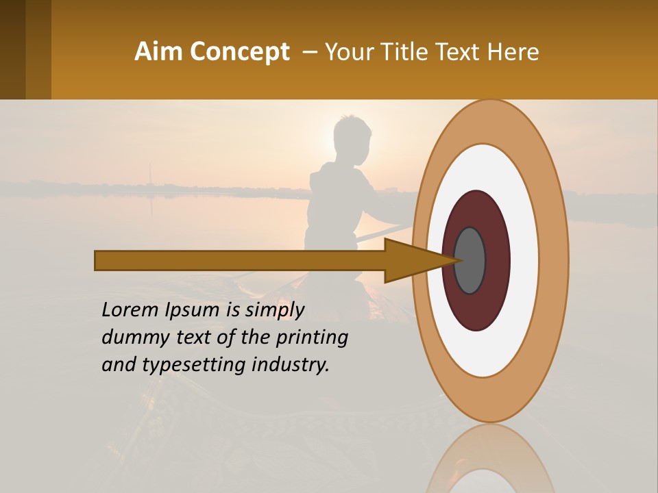 A Person Rowing A Boat On A Body Of Water PowerPoint Template