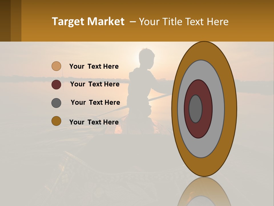 A Person Rowing A Boat On A Body Of Water PowerPoint Template