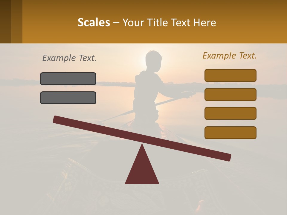 A Person Rowing A Boat On A Body Of Water PowerPoint Template