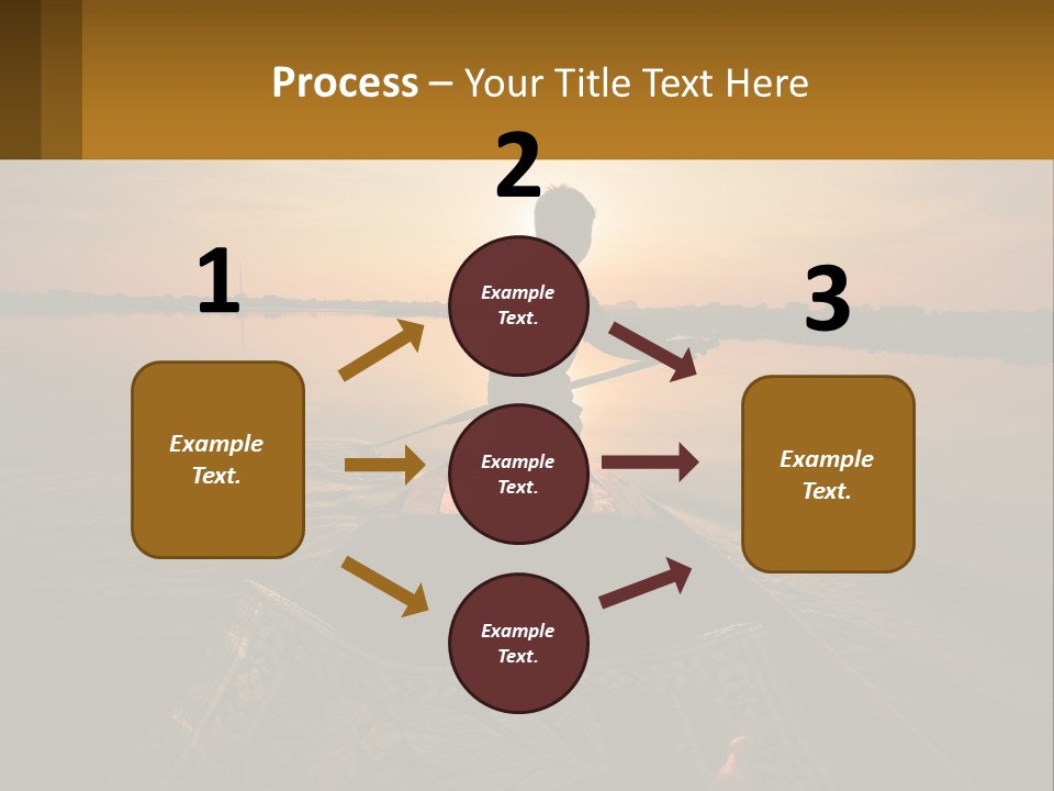 A Person Rowing A Boat On A Body Of Water PowerPoint Template