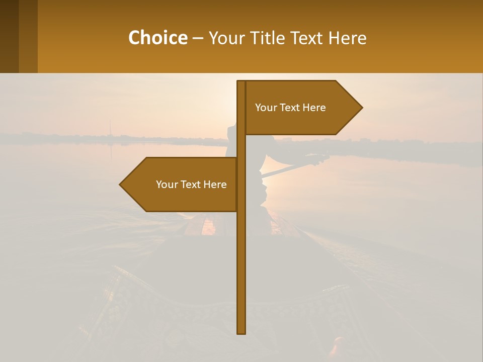 A Person Rowing A Boat On A Body Of Water PowerPoint Template