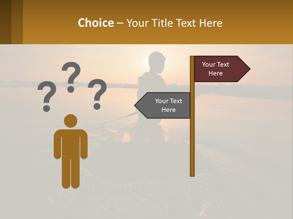 A Person Rowing A Boat On A Body Of Water PowerPoint Template