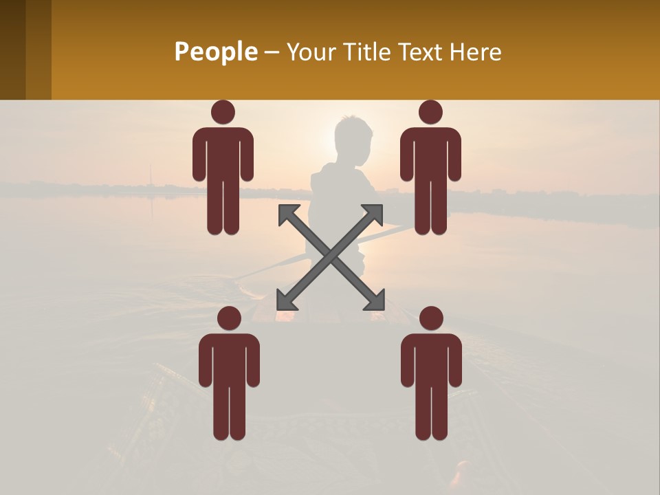 A Person Rowing A Boat On A Body Of Water PowerPoint Template