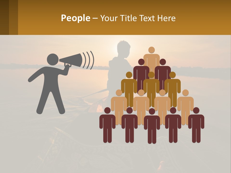 A Person Rowing A Boat On A Body Of Water PowerPoint Template