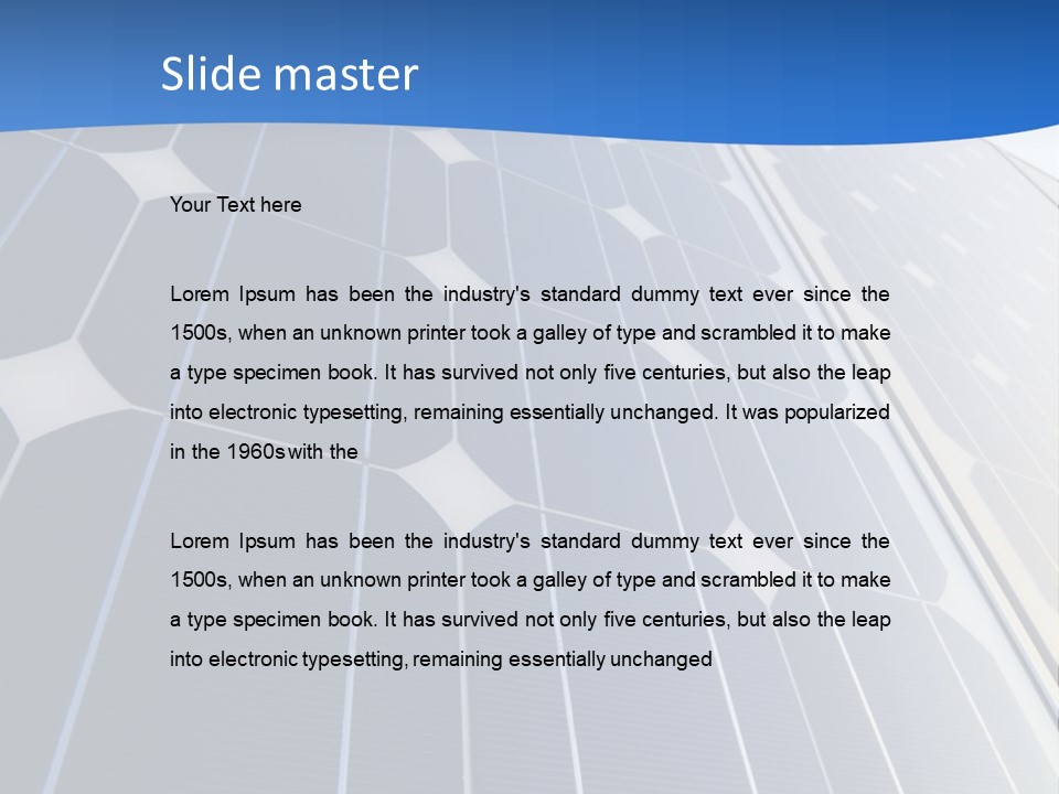 A Building With A Lot Of Solar Panels On It PowerPoint Template