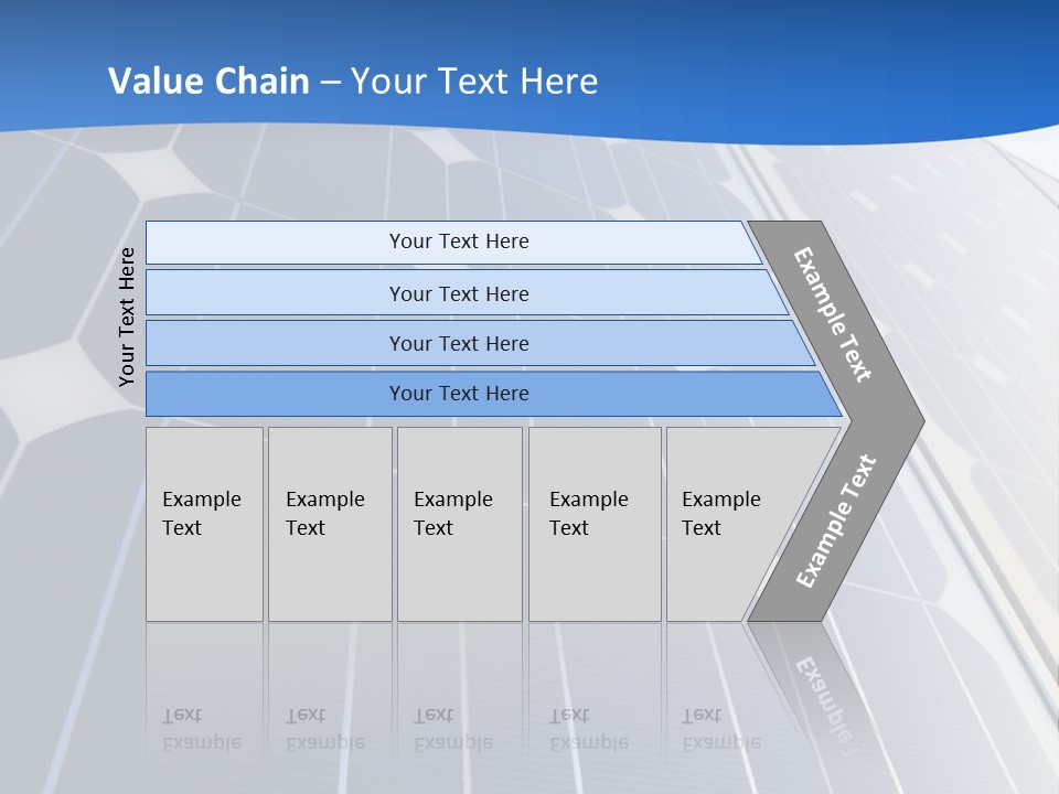 A Building With A Lot Of Solar Panels On It PowerPoint Template