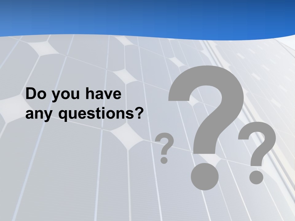 A Building With A Lot Of Solar Panels On It PowerPoint Template