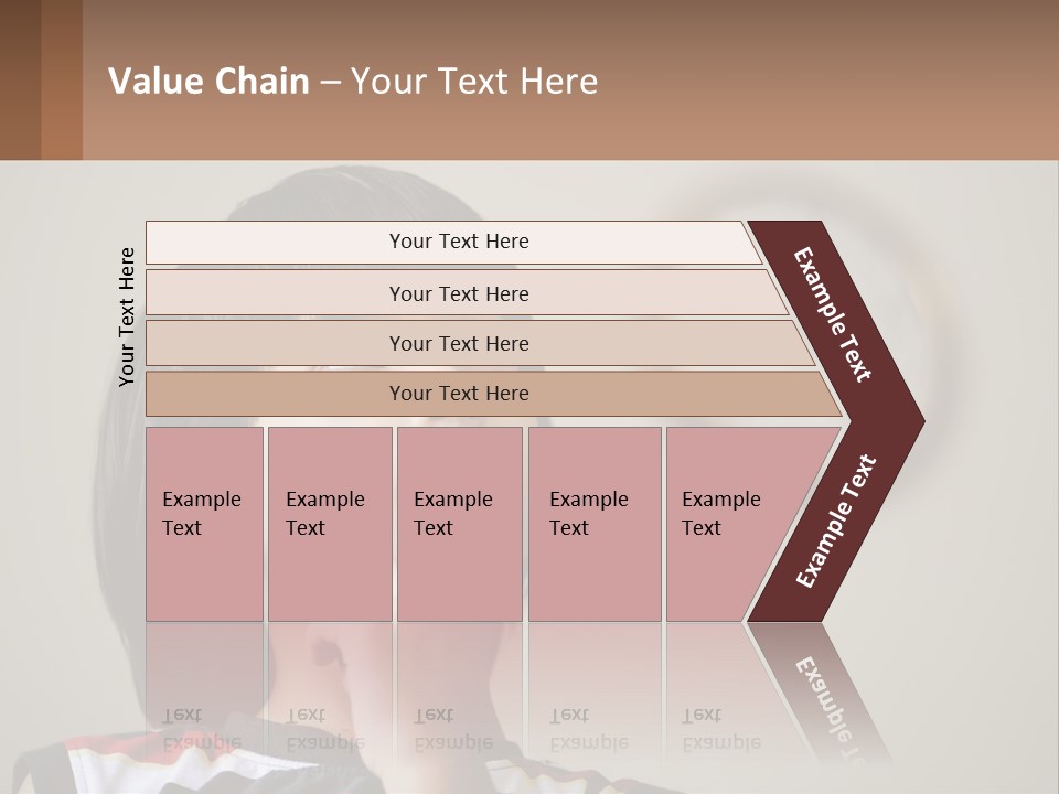 A Young Boy Looking Up At A Clock PowerPoint Template