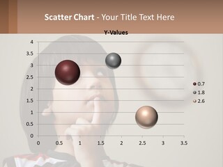A Young Boy Looking Up At A Clock PowerPoint Template