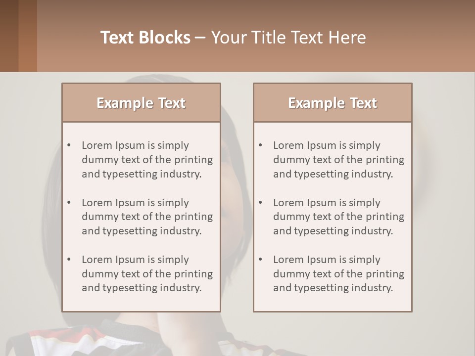 A Young Boy Looking Up At A Clock PowerPoint Template