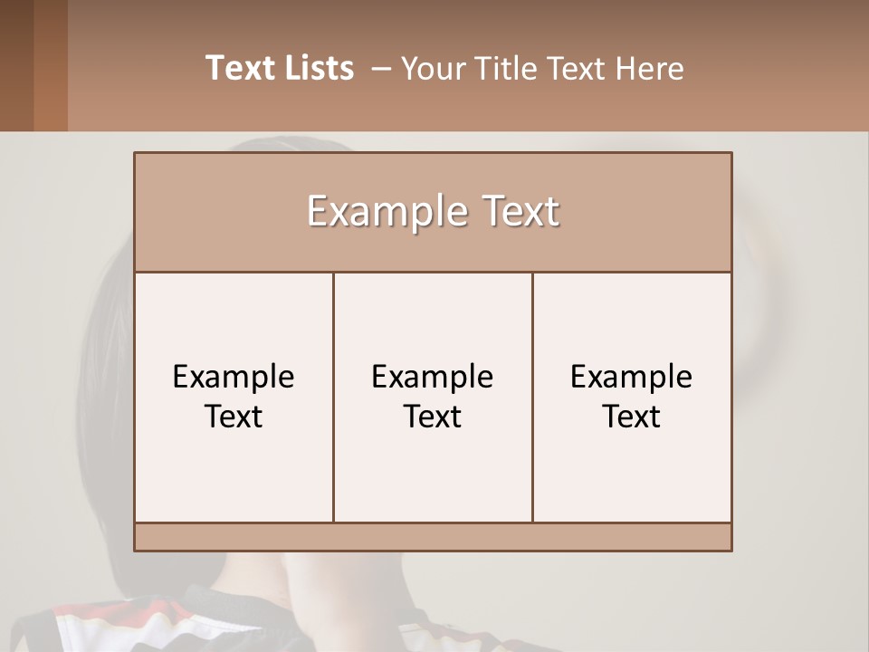 A Young Boy Looking Up At A Clock PowerPoint Template