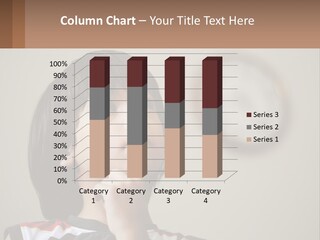 A Young Boy Looking Up At A Clock PowerPoint Template