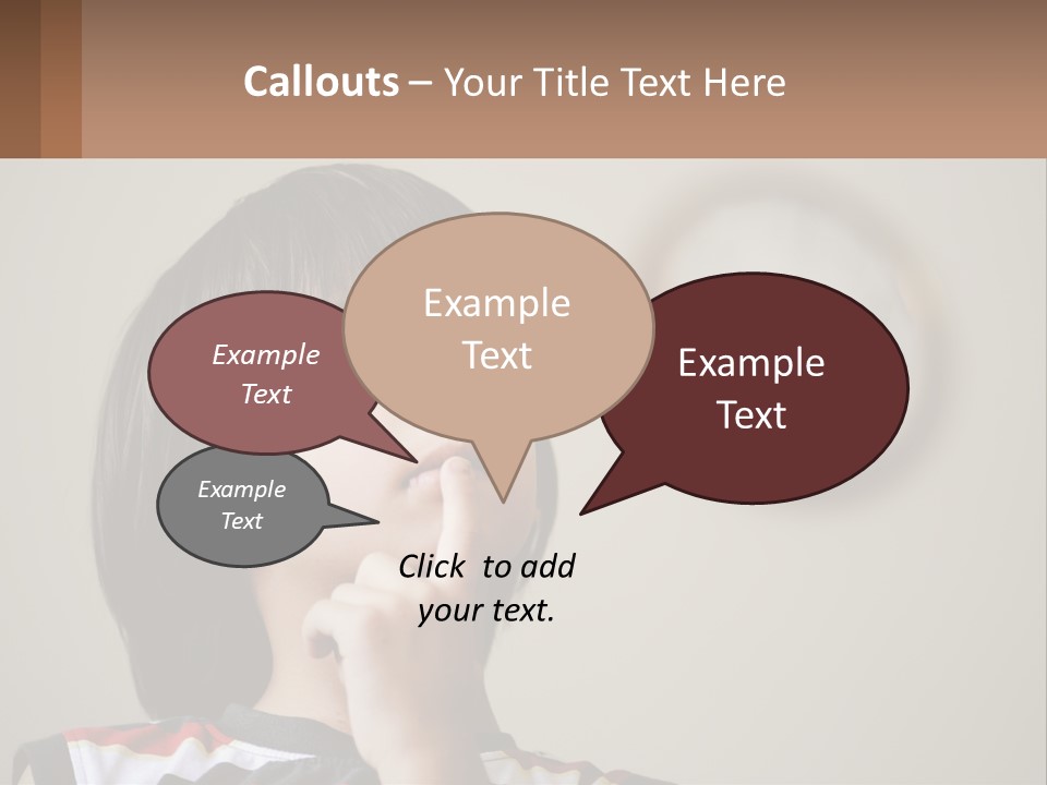 A Young Boy Looking Up At A Clock PowerPoint Template