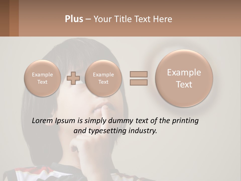 A Young Boy Looking Up At A Clock PowerPoint Template