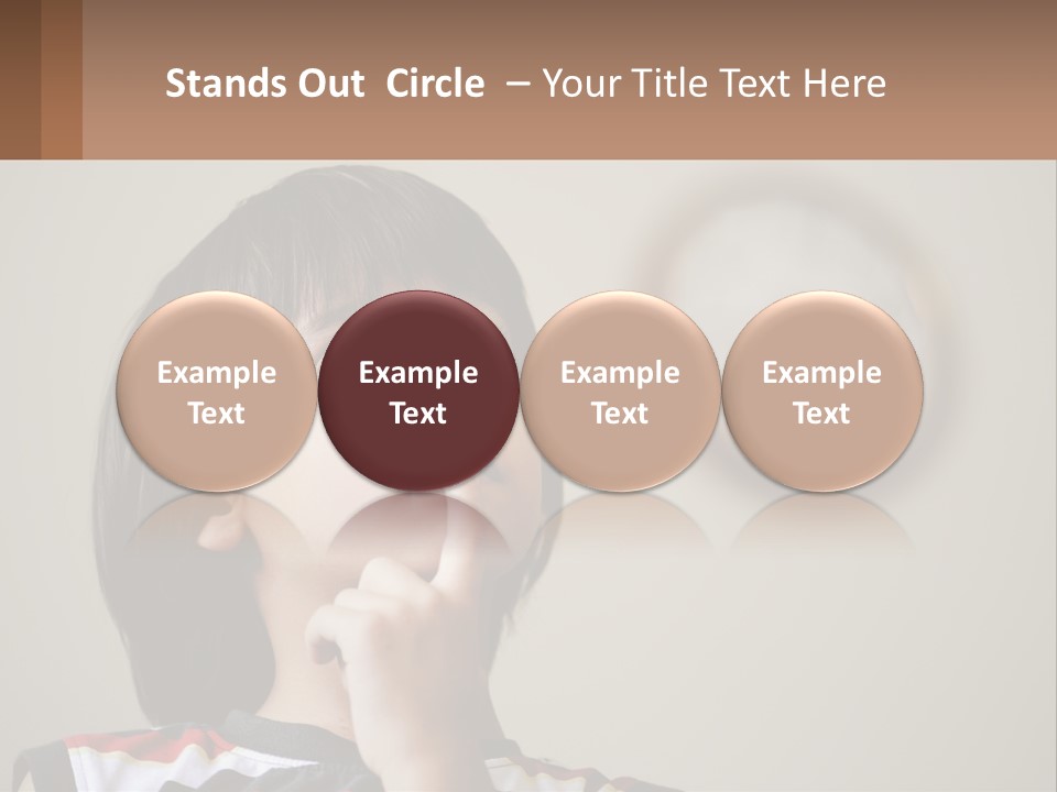 A Young Boy Looking Up At A Clock PowerPoint Template