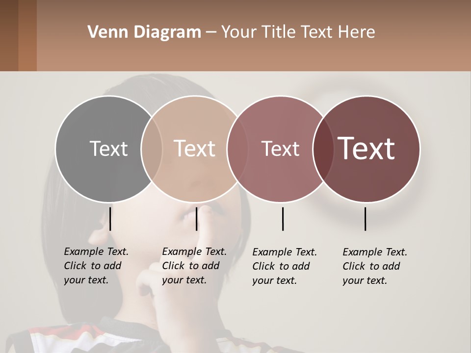 A Young Boy Looking Up At A Clock PowerPoint Template