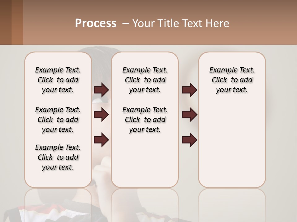 A Young Boy Looking Up At A Clock PowerPoint Template