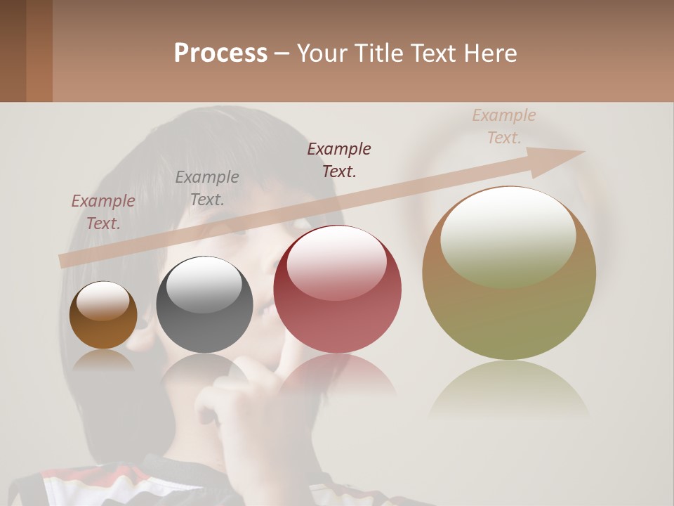 A Young Boy Looking Up At A Clock PowerPoint Template