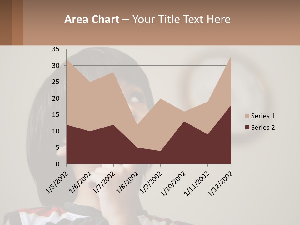 A Young Boy Looking Up At A Clock PowerPoint Template