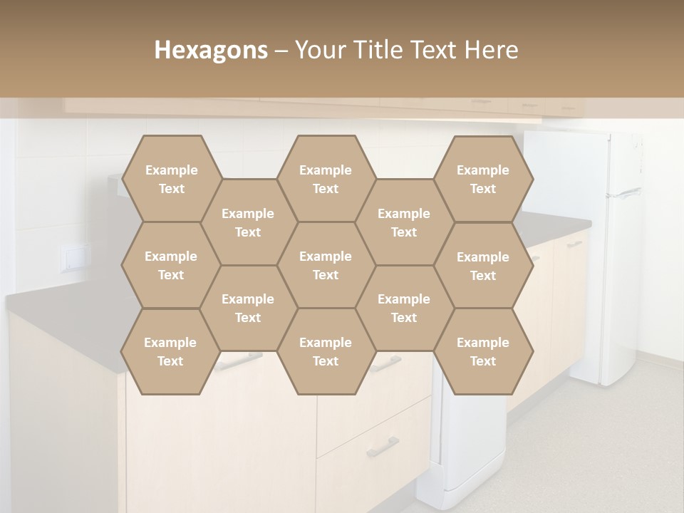 A Kitchen With A Microwave, Toaster, Toaster And Coffee Maker PowerPoint Template