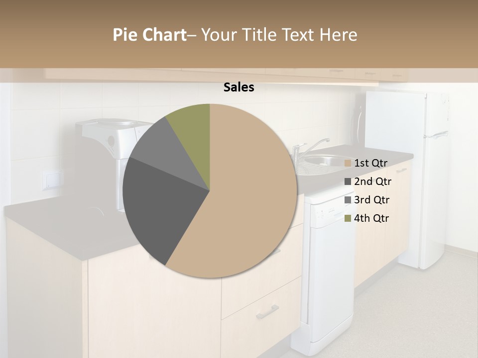 A Kitchen With A Microwave, Toaster, Toaster And Coffee Maker PowerPoint Template