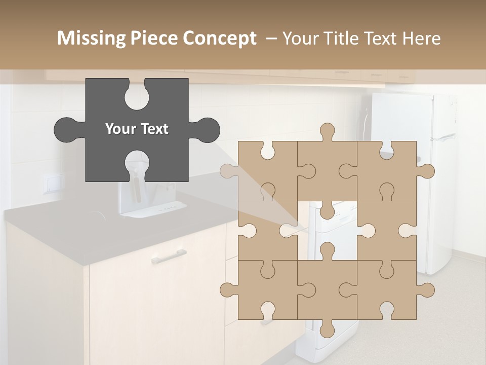 A Kitchen With A Microwave, Toaster, Toaster And Coffee Maker PowerPoint Template