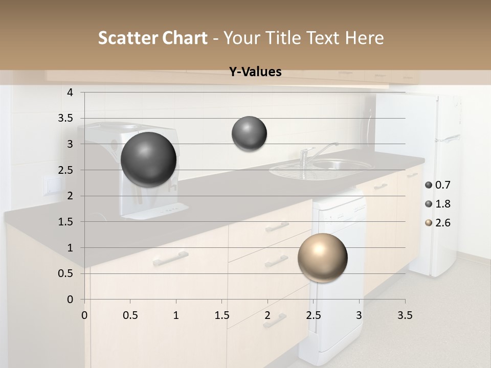 A Kitchen With A Microwave, Toaster, Toaster And Coffee Maker PowerPoint Template