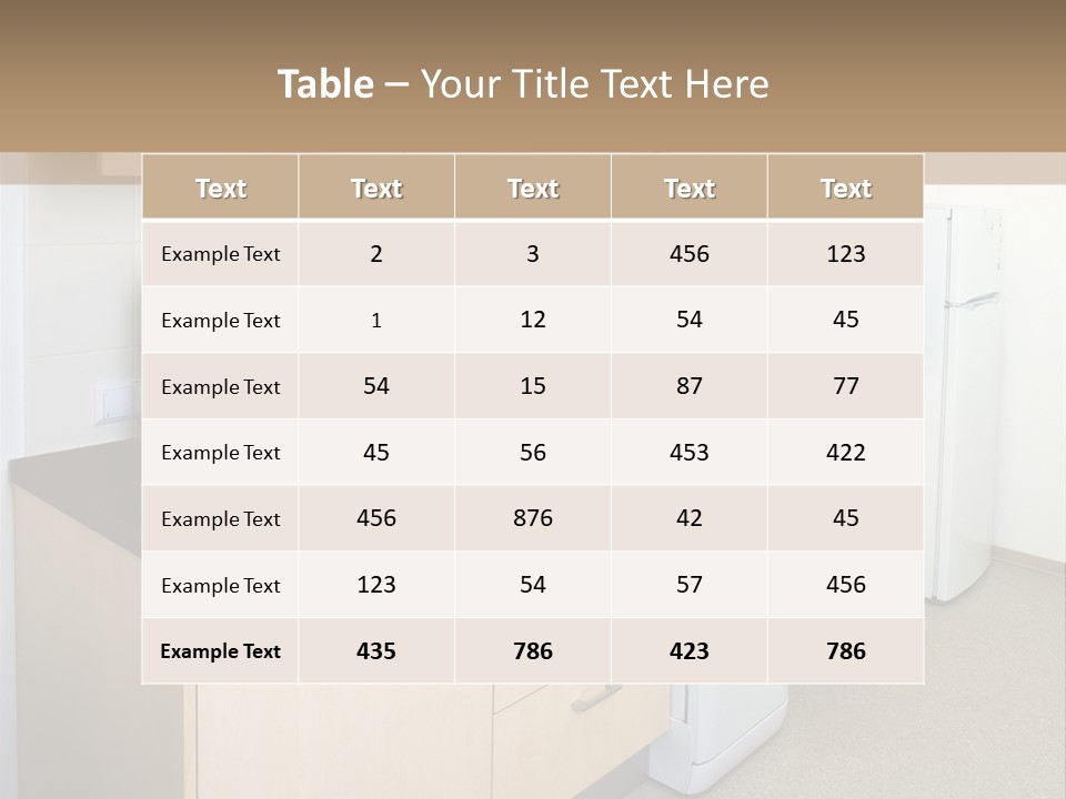 A Kitchen With A Microwave, Toaster, Toaster And Coffee Maker PowerPoint Template