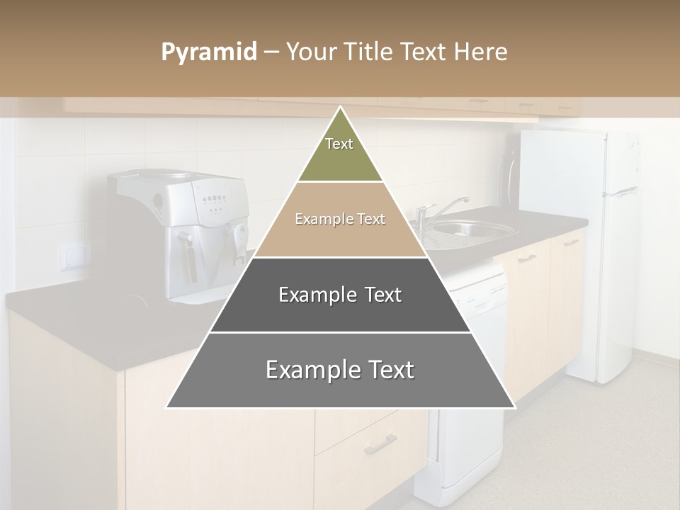 A Kitchen With A Microwave, Toaster, Toaster And Coffee Maker PowerPoint Template