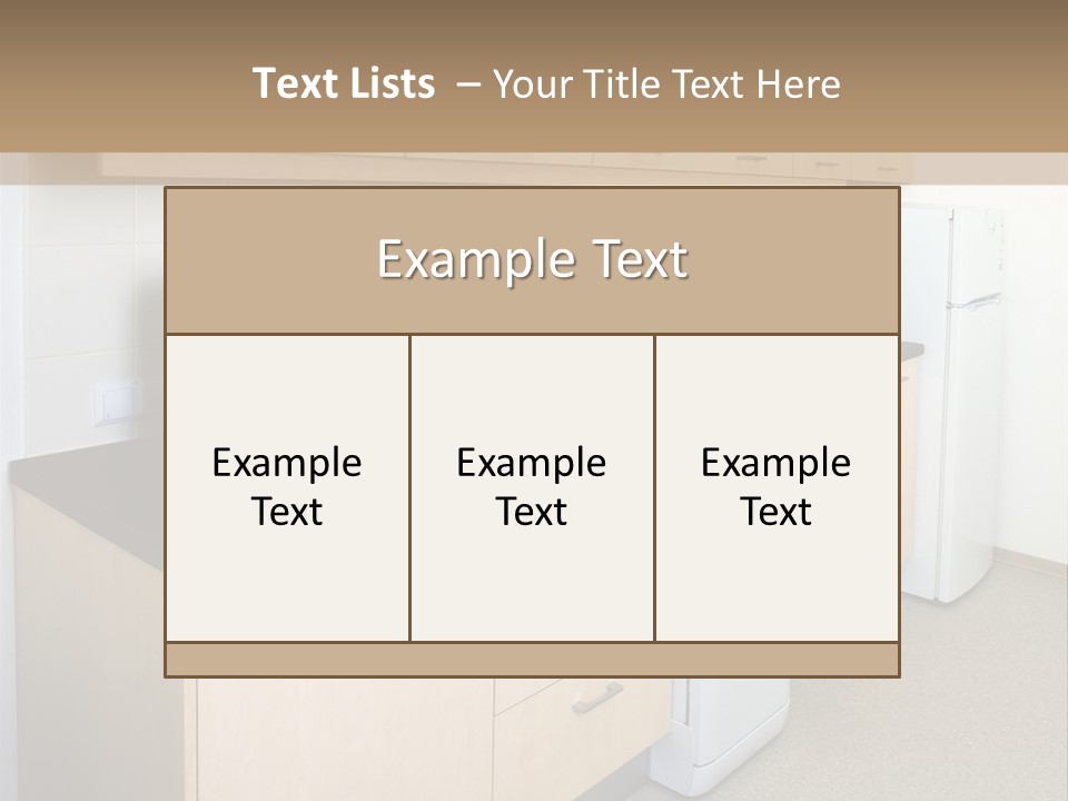 A Kitchen With A Microwave, Toaster, Toaster And Coffee Maker PowerPoint Template