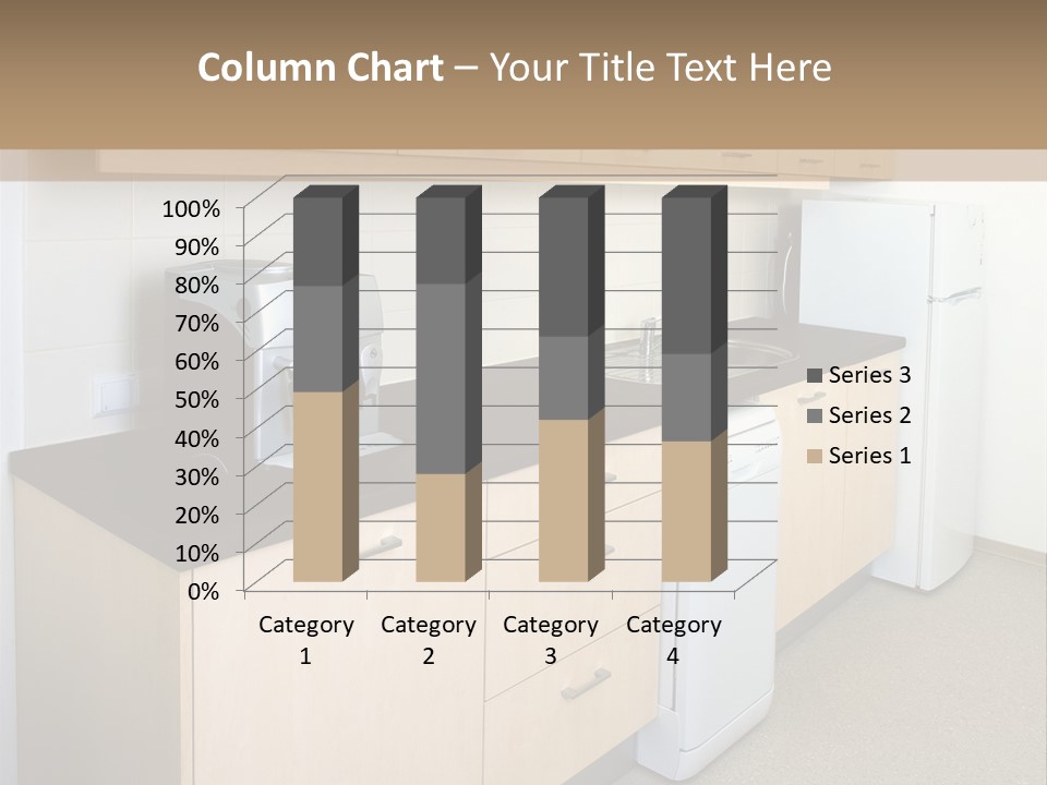 A Kitchen With A Microwave, Toaster, Toaster And Coffee Maker PowerPoint Template
