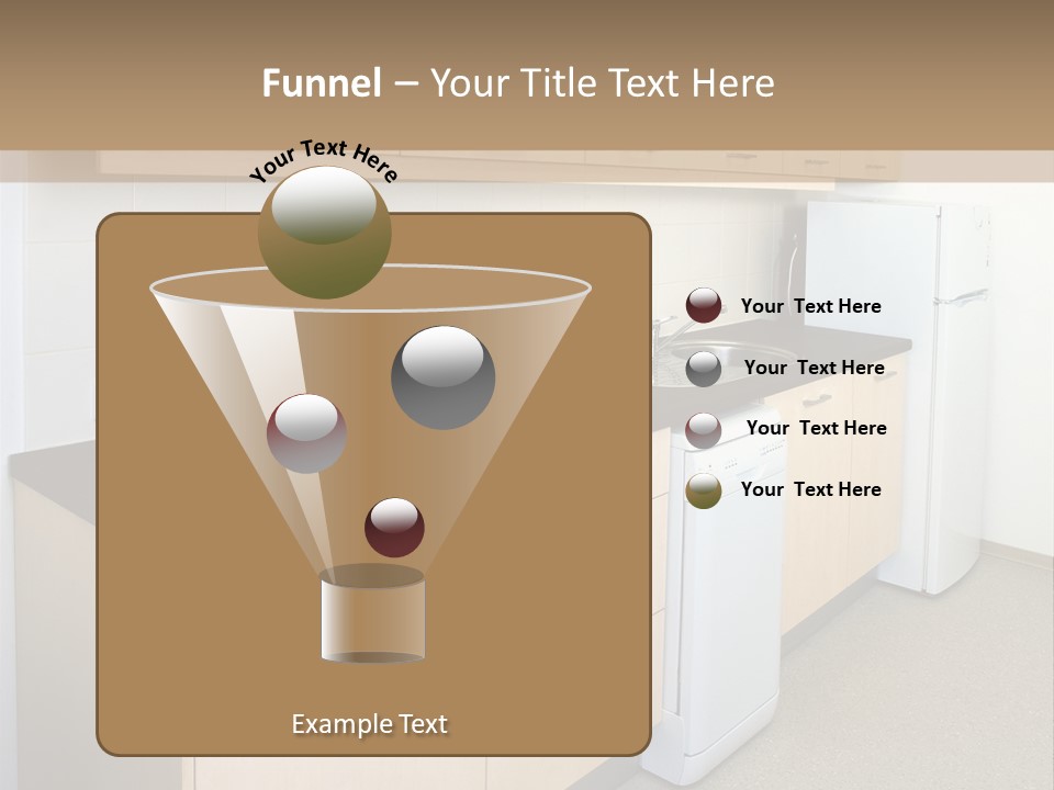 A Kitchen With A Microwave, Toaster, Toaster And Coffee Maker PowerPoint Template