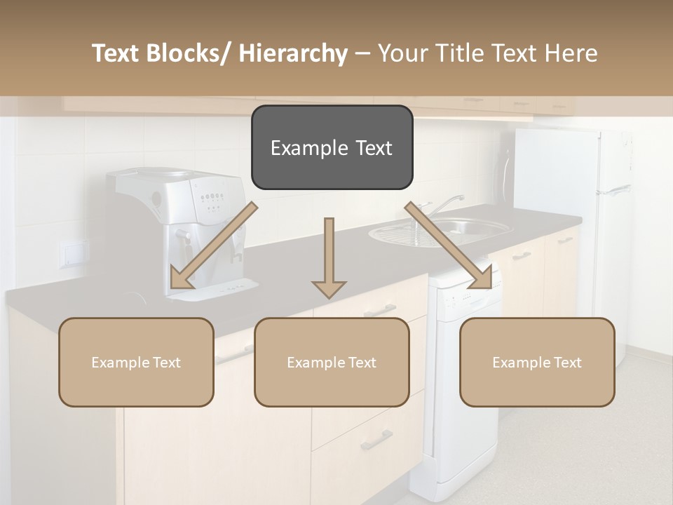 A Kitchen With A Microwave, Toaster, Toaster And Coffee Maker PowerPoint Template