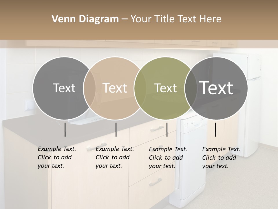 A Kitchen With A Microwave, Toaster, Toaster And Coffee Maker PowerPoint Template