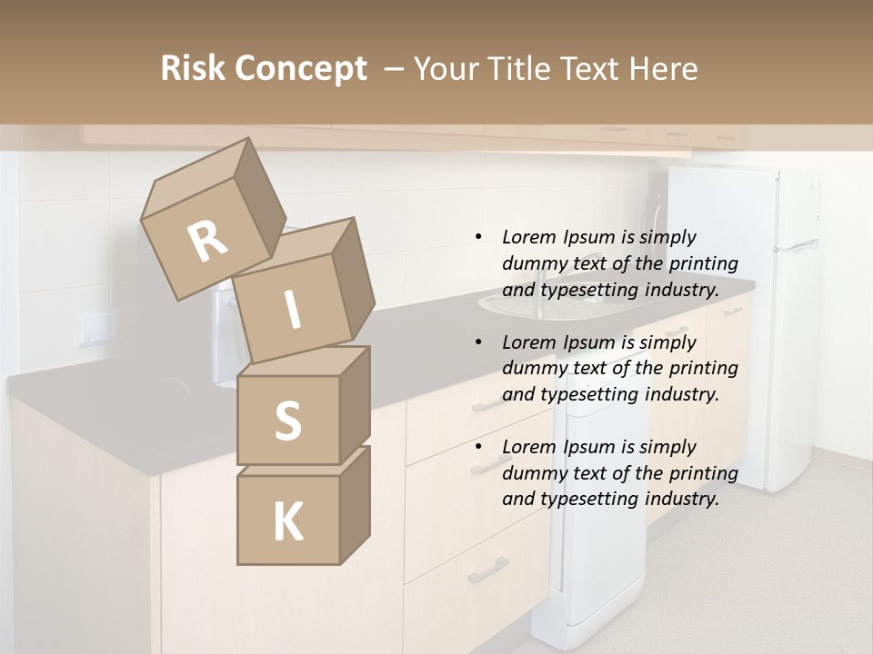 A Kitchen With A Microwave, Toaster, Toaster And Coffee Maker PowerPoint Template