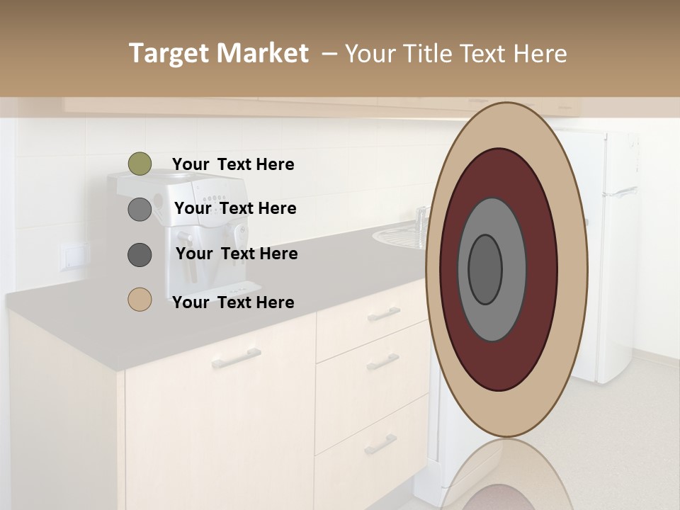 A Kitchen With A Microwave, Toaster, Toaster And Coffee Maker PowerPoint Template