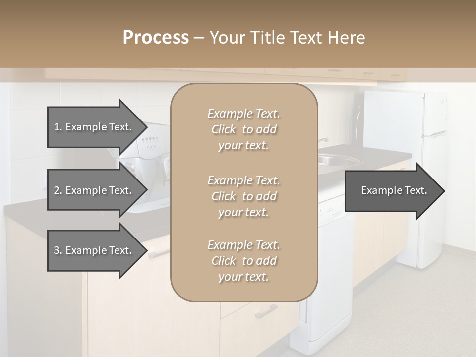 A Kitchen With A Microwave, Toaster, Toaster And Coffee Maker PowerPoint Template