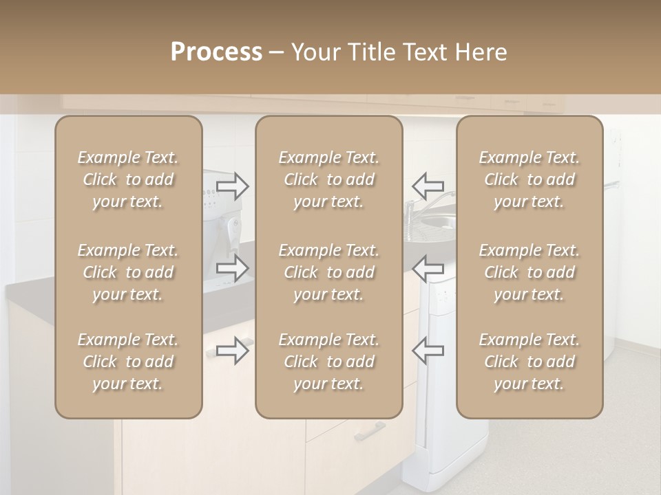 A Kitchen With A Microwave, Toaster, Toaster And Coffee Maker PowerPoint Template