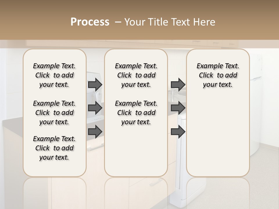 A Kitchen With A Microwave, Toaster, Toaster And Coffee Maker PowerPoint Template