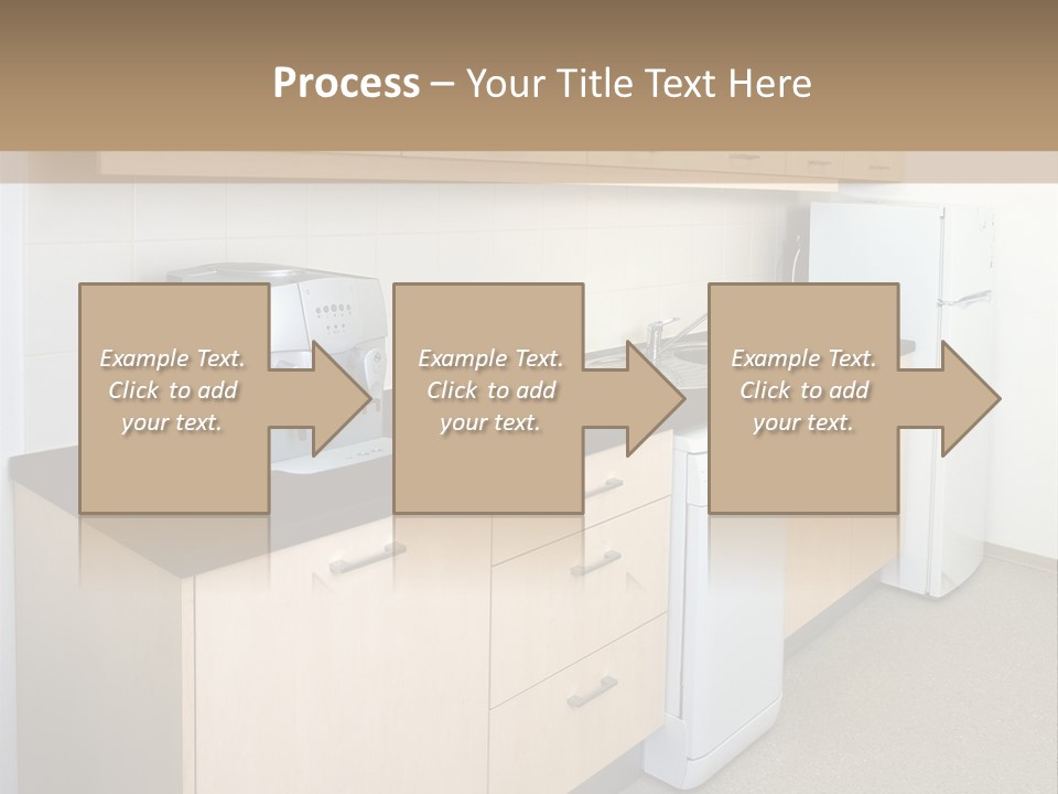 A Kitchen With A Microwave, Toaster, Toaster And Coffee Maker PowerPoint Template