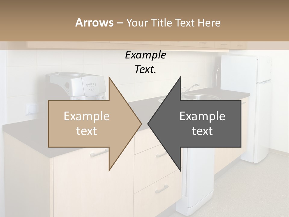 A Kitchen With A Microwave, Toaster, Toaster And Coffee Maker PowerPoint Template