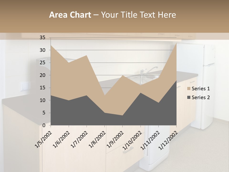 A Kitchen With A Microwave, Toaster, Toaster And Coffee Maker PowerPoint Template