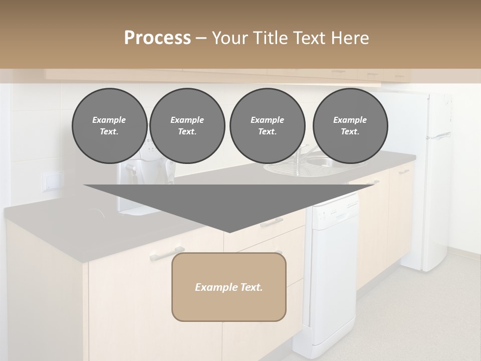 A Kitchen With A Microwave, Toaster, Toaster And Coffee Maker PowerPoint Template