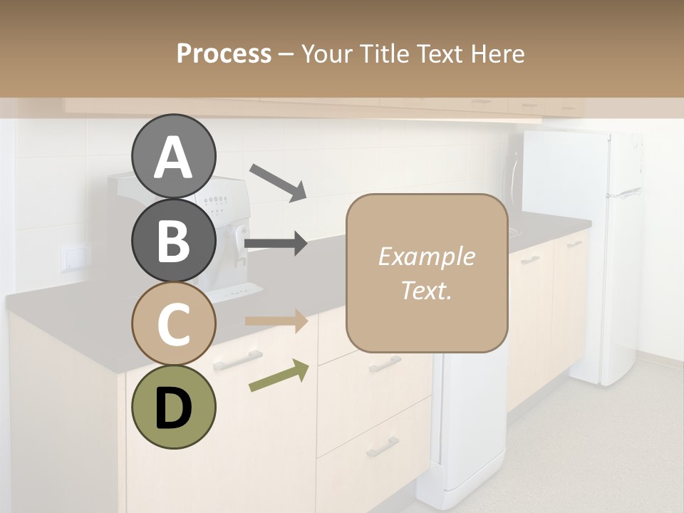 A Kitchen With A Microwave, Toaster, Toaster And Coffee Maker PowerPoint Template