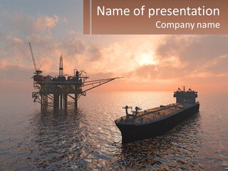 A Large Ship In The Middle Of A Body Of Water PowerPoint Template