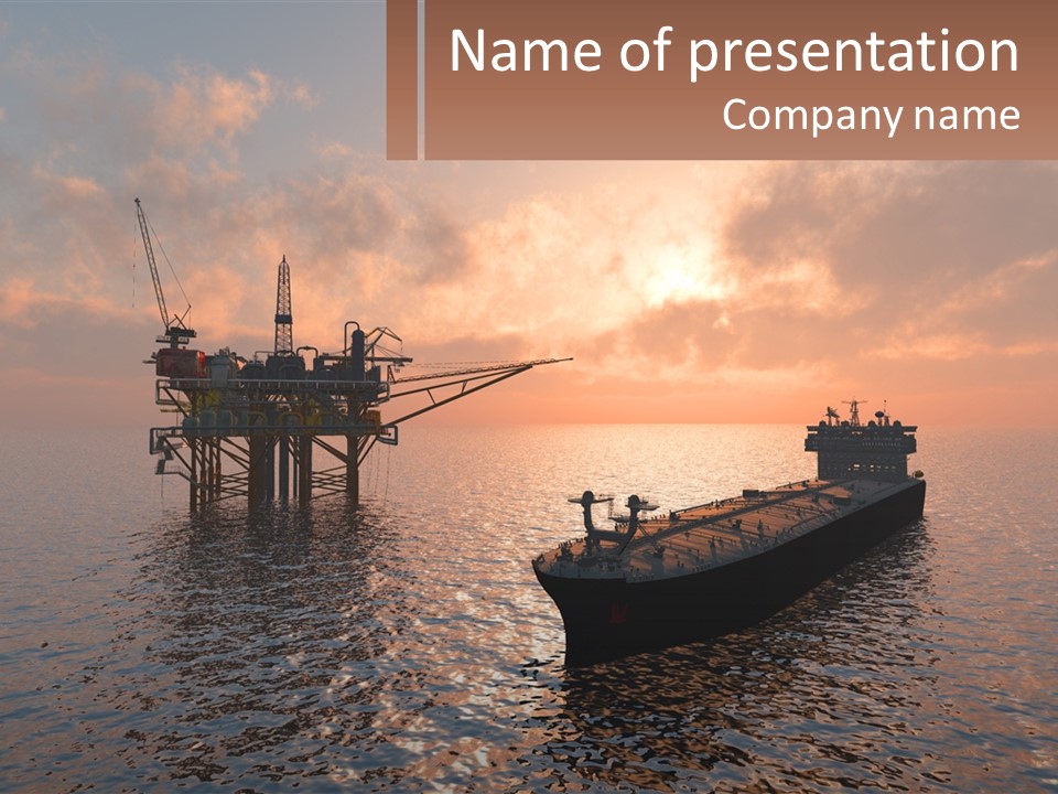 A Large Ship In The Middle Of A Body Of Water PowerPoint Template