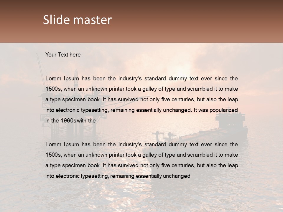 A Large Ship In The Middle Of A Body Of Water PowerPoint Template