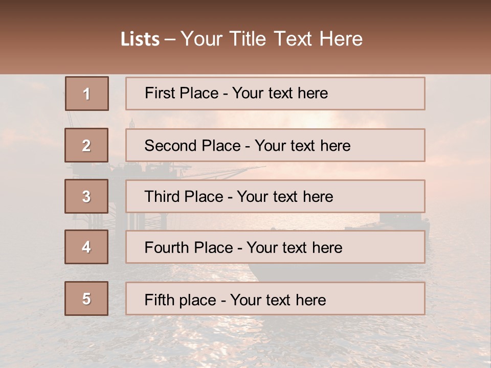 A Large Ship In The Middle Of A Body Of Water PowerPoint Template
