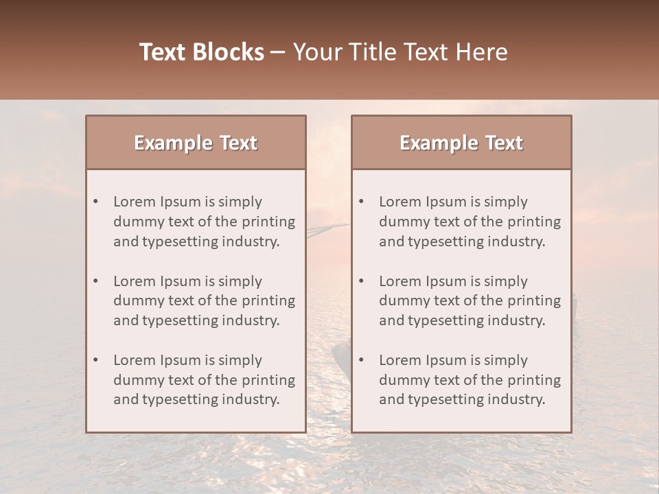 A Large Ship In The Middle Of A Body Of Water PowerPoint Template